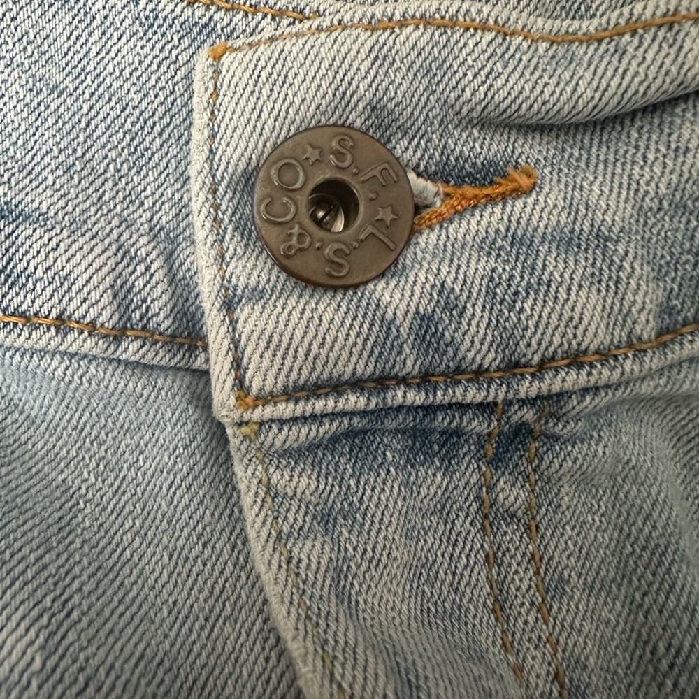 Vintage LEVIS 527s Cutoff Jean Shorts - Size 13 (Juniors) - Picture 5 of 6
